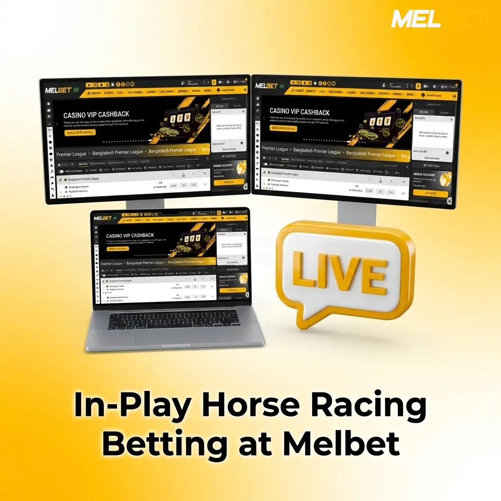 In-Play Horse Racing Betting at Melbet
