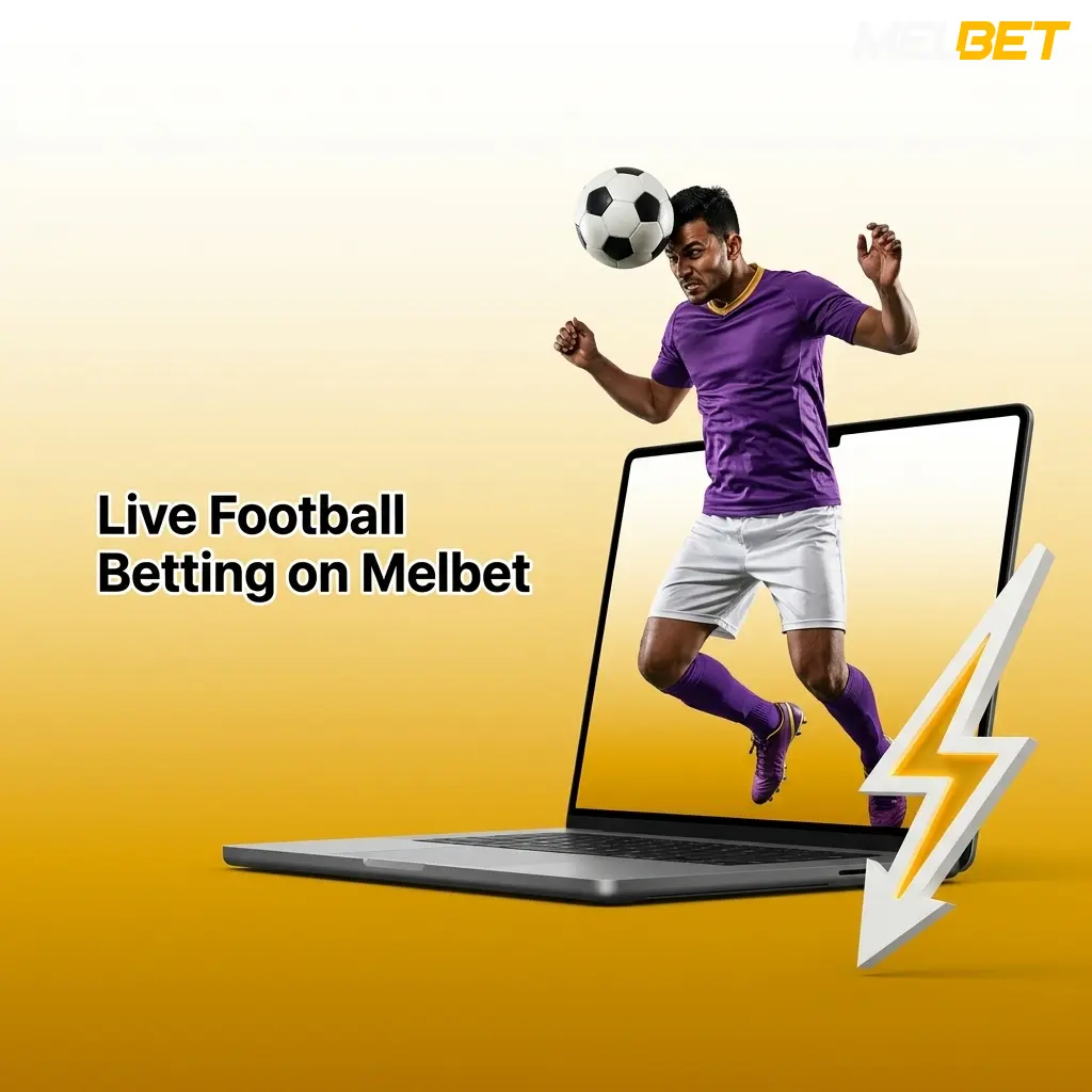 Live football betting interface on Melbet showing real-time odds and match statistics