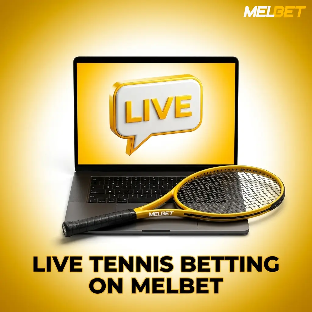 Live tennis betting interface on Melbet showing real-time odds updates