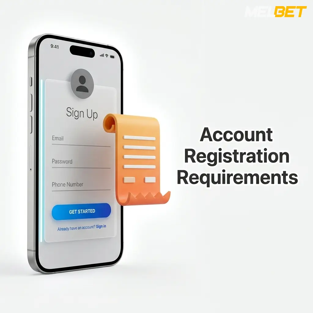 Account registration requirements for Melbet Bangladesh