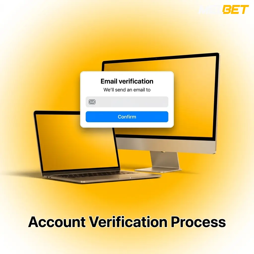 Account verification process on a modern laptop