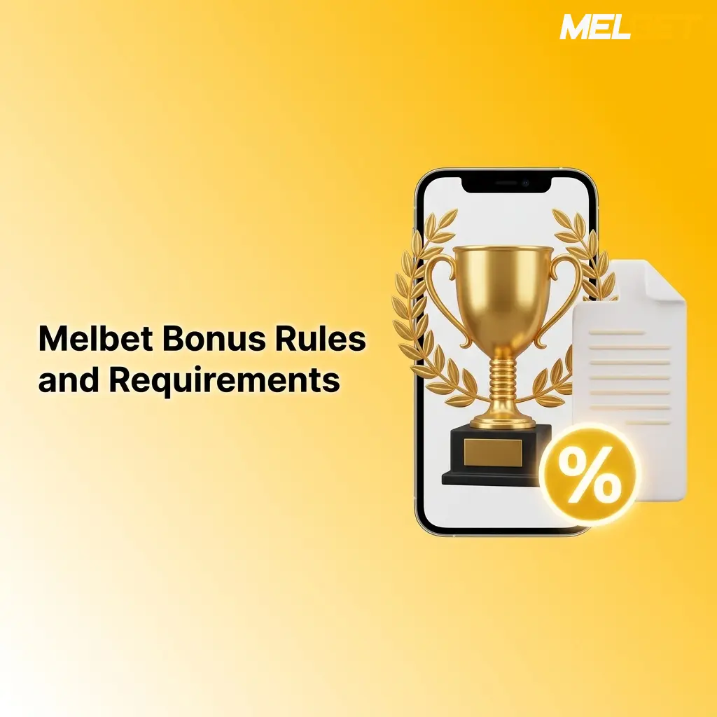 Melbet bonus rules and requirements illustration