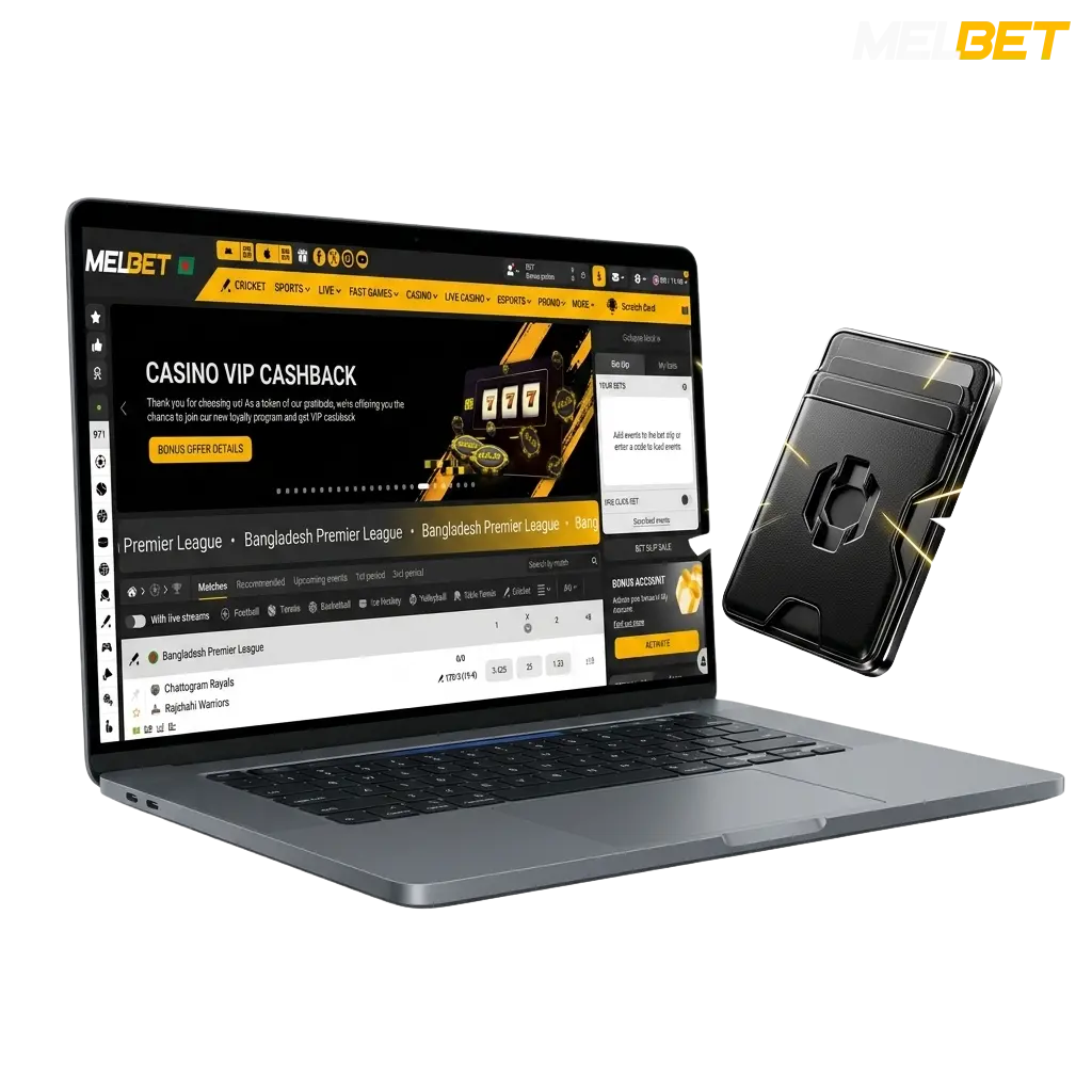 Melbet deposit methods available in Bangladesh including mobile banking, cards, and e-wallets for online betting