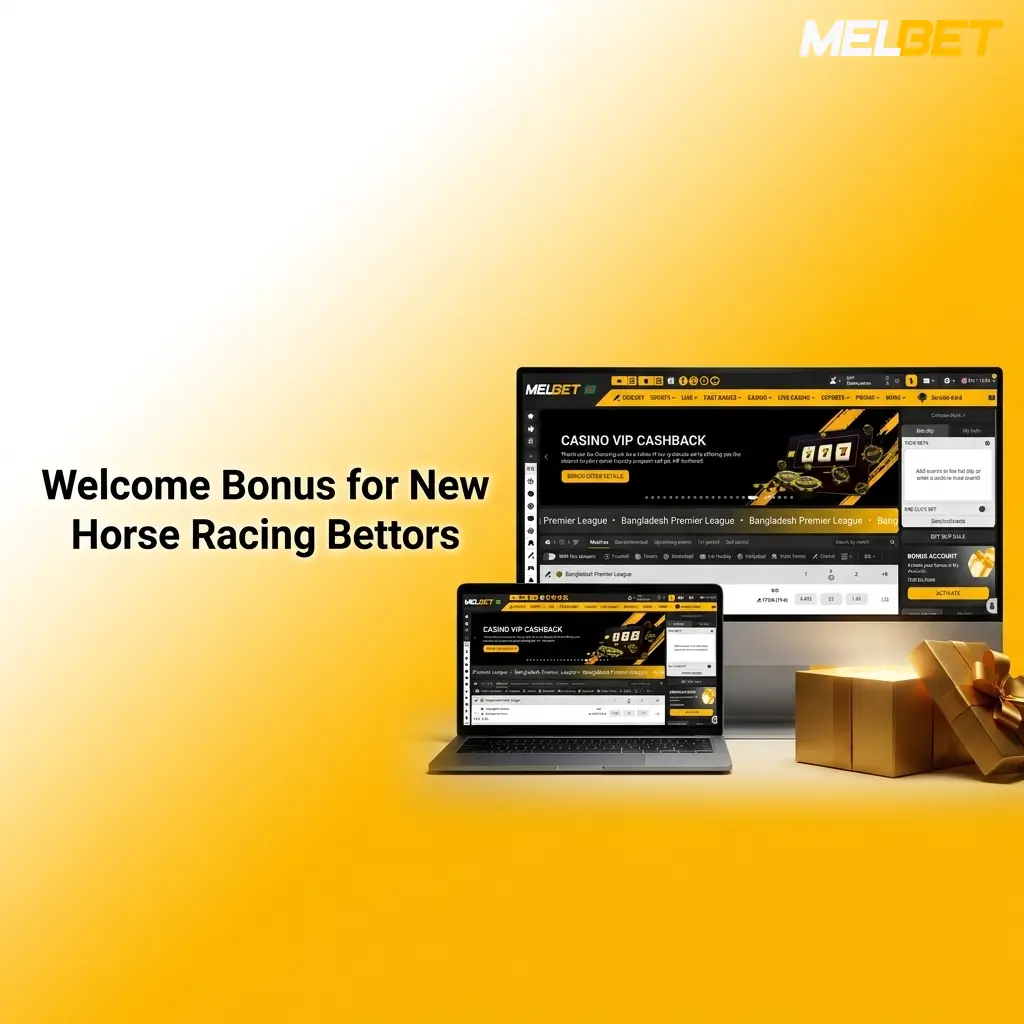 Welcome bonus for new horse racing bettors at Melbet
