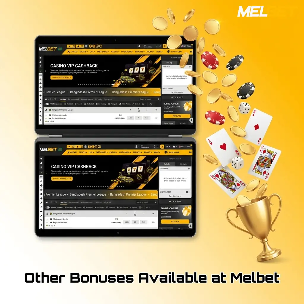 Other Bonuses Available at Melbet