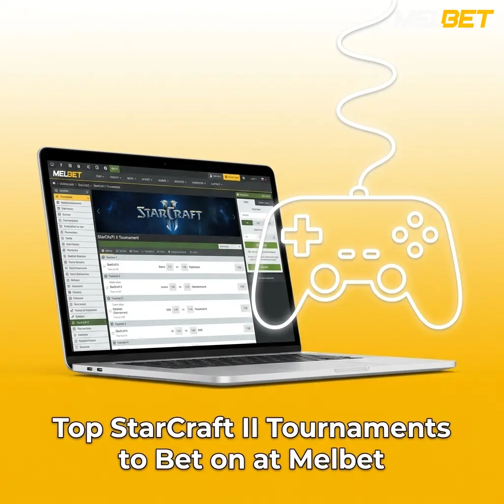 Top StarCraft II esports tournaments to bet on at Melbet, featuring competitive matches and professional gameplay